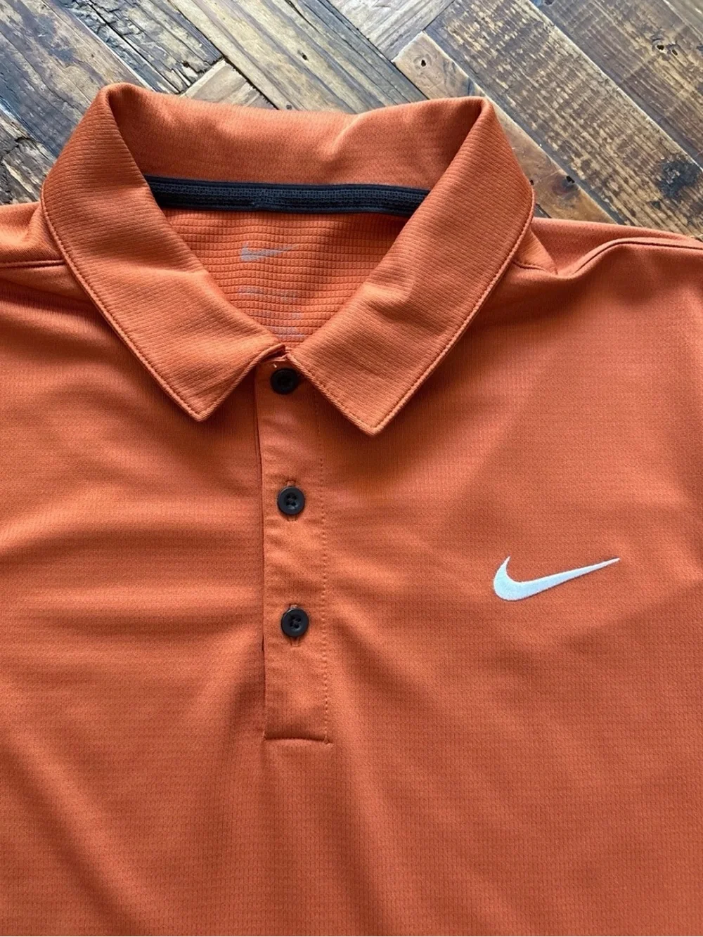 Nike Men's Dri-FIT Core Solid Golf Polo-Burnt Orange